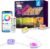 Permanent Outdoor Lights for House,200ft RGB+IC Smart Outdoor Decor, 50 Scene Modes,App/Remote Control,IP67 Waterproof,for Christmas,Easter,V-Day,Thanksgiving,Daily & Holiday Party Decor