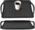 MDLUU Non-Slip Serving Tray with Handles, Food Serving Platter, Set of 2, Black