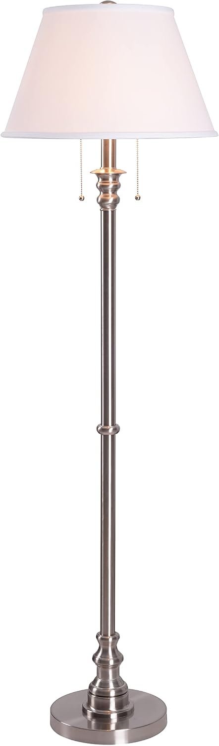 Kenroy Home Spyglass Floor Lamp, Brushed Steel