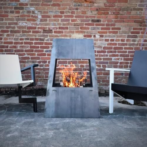 Modern Steel Chiminea