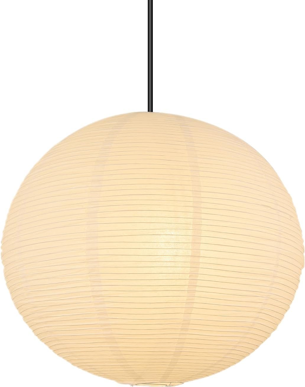 White Round Paper Lantern Lampshade, 12″x12” Small Paper Lanterns Pendant Light Shade, Chinese Foldable Design for Living Room, Bedroom, Ceiling Lampshade Party Decor