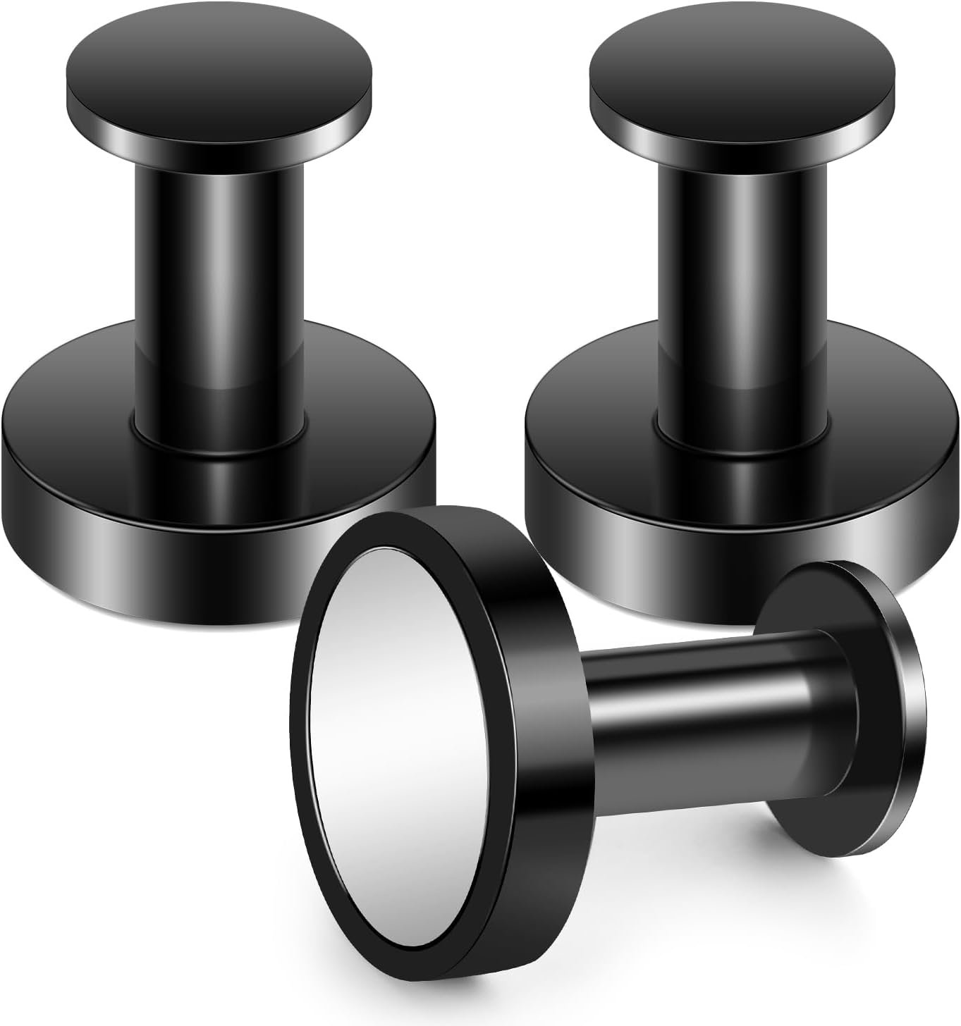 Buelkmag Magnetic Hooks for Cruise Cabins Black 150Lb Magnet Wreath Hanger | Locker Accessories Strong Magnetic Hooks for Classroom Whiteboard Grill Cruise Ship