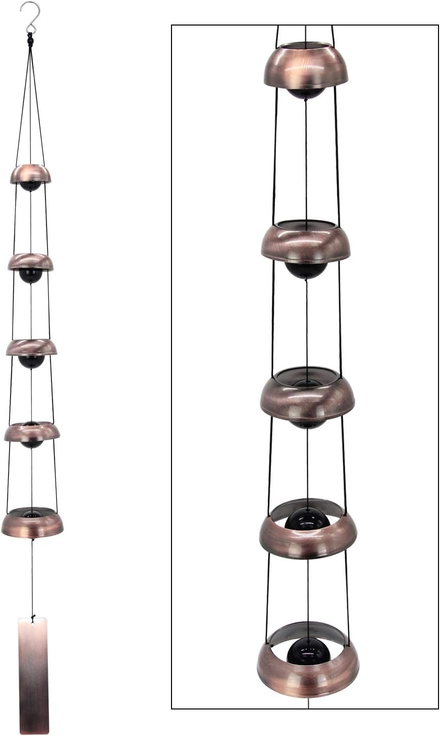 Copper Wind Chimes, Temple Wind Chime,Feng Shui Wind Chimes for Home Yard Outdoor Decoration | Home Yard Outdoor Decoration