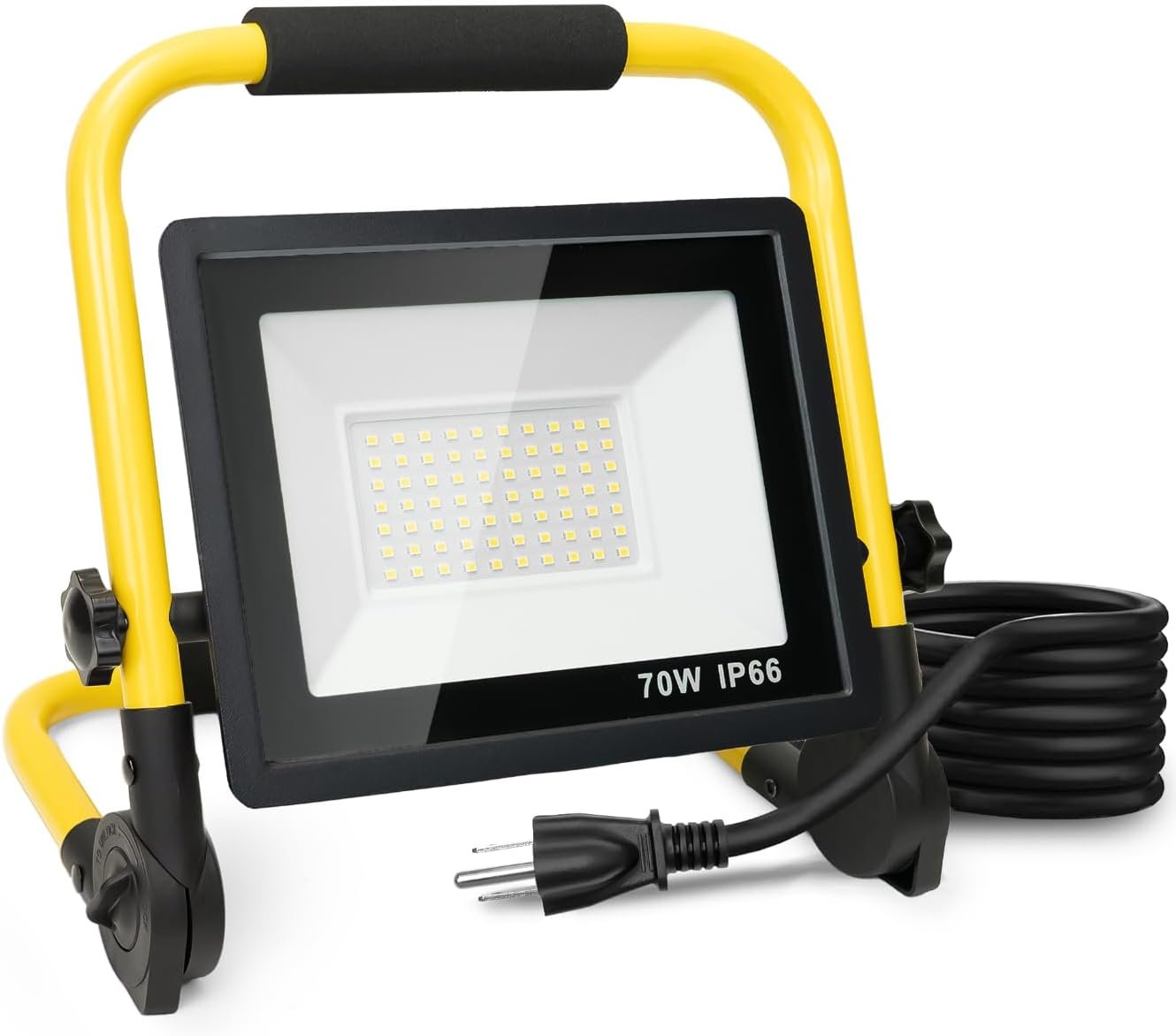 10000LM LED Work Light: Portable Work Light with 5FT Cord, IP66 Waterproof Flood Light for Garage Workshop Job Site Construction Indoor Outdoor Lighting, Tool Gifts for Men Him Husband