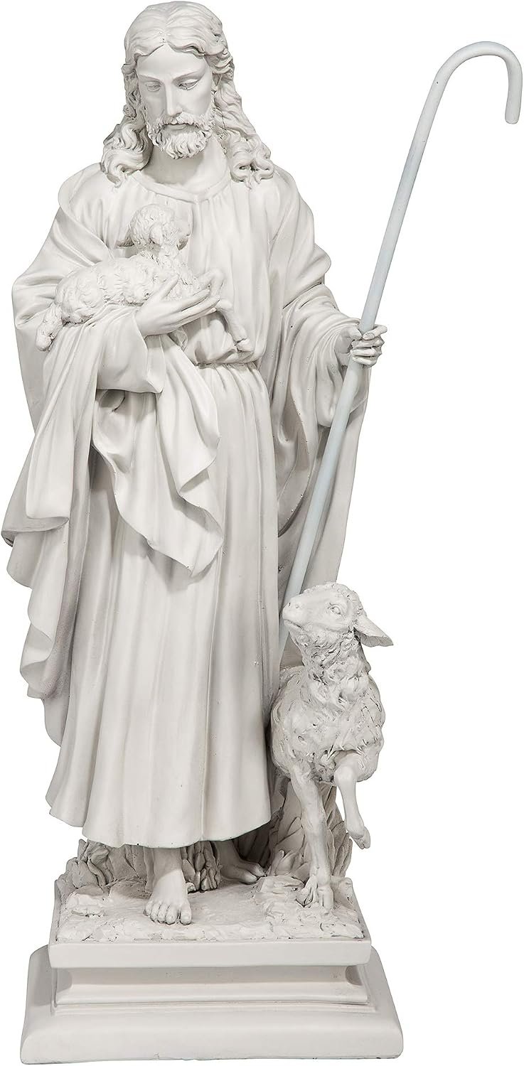 Design Toscano Jesus, The Good Shepherd Garden Statue: Large