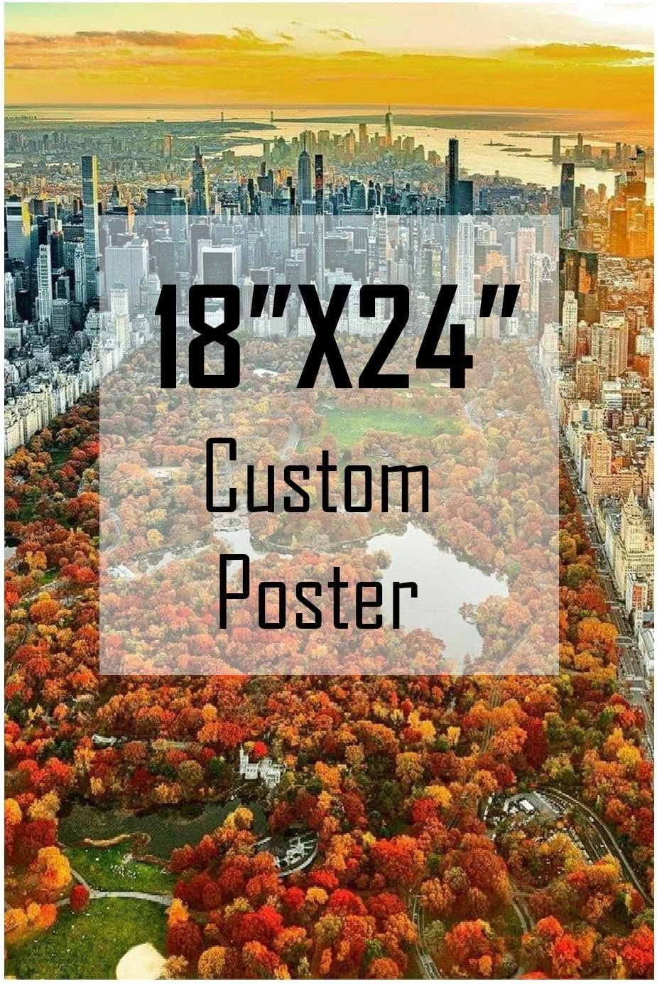 ZXDZSM Personalized Custom Canvas Poster (Unframe,18″X24″): Upload Your Image/Photo – Custom Personalized Photo to Poster Printing, Wall Art Prints ﻿