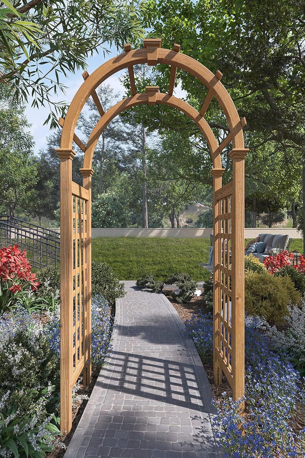Rosewood 47″W x 89″H Cedar Arbor