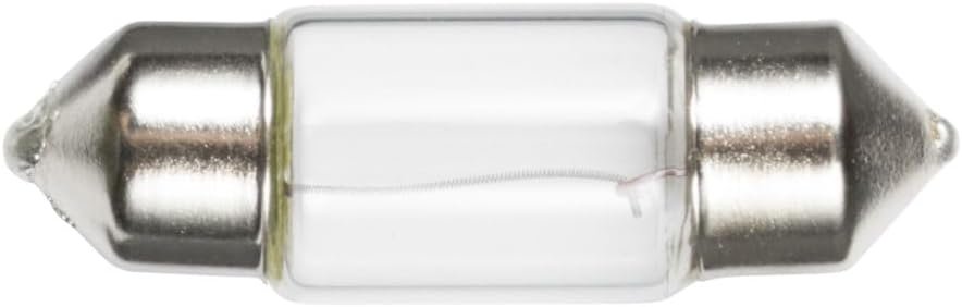 Ancor 529102 Marine Grade Electrical Light Bulb (Festoon End Cap, 12-Volt, 10-Watt, .83-Amp, Clear, 2-Pack)