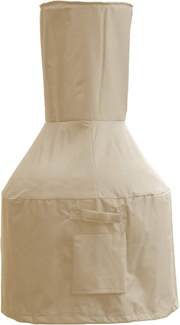 Sturdy Covers Chiminea Defender – Durable, Weather-Proof Chiminea Fire Pit Cover (Tan)