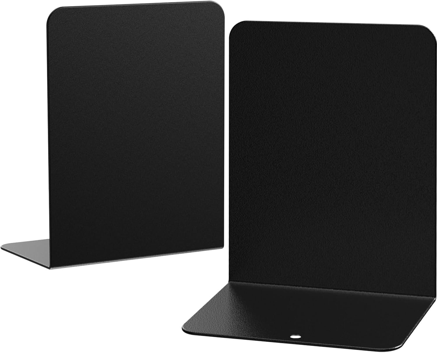 Book Ends, 2 Pieces Metal Bookend for Shelves, Bookends for Heavy Books | Book Holders for Shelves, Desk Organizers, Book Dividers for Office, School, Bookstore, Home