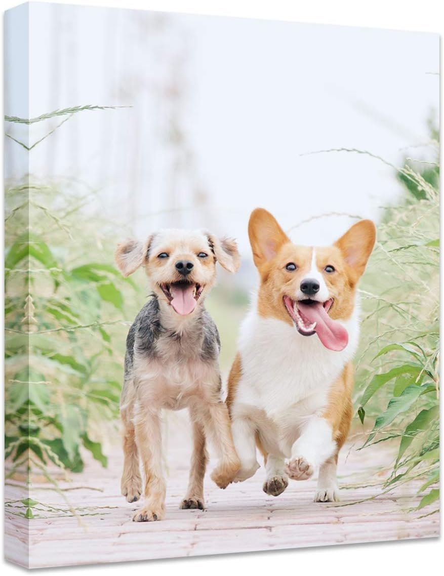 Personalized Photo to Canvas Print – Canvas Prints With Your Photos on Custom Wall Art for Bedroom, Living Room, Wedding Baby Pet Family Picture Framed Wall Art (6″ W x 8″ H)