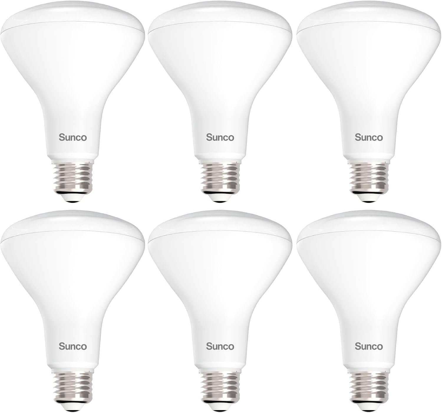 Sunco 6 Pack BR30 LED Bulb Flood Light, E26, 11W=65W, 3000K Warm White | 850LM, Dimmable, Indoor, Home, Bedroom, Kitchen Lighting, Recessed Can Light Bulbs, Medium Base, Recessed Flood Light Bulbs