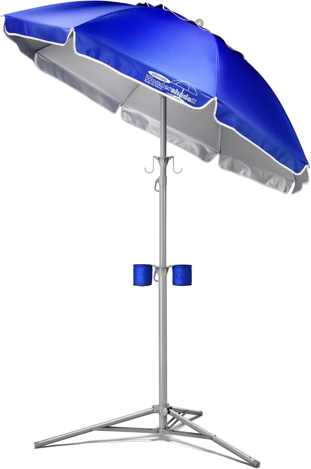 Ultimate Portable Sun Shade Umbrella – Lightweight Adjustable Outdoor Patio & Beach Umbrella with Tripod Base (Blue)