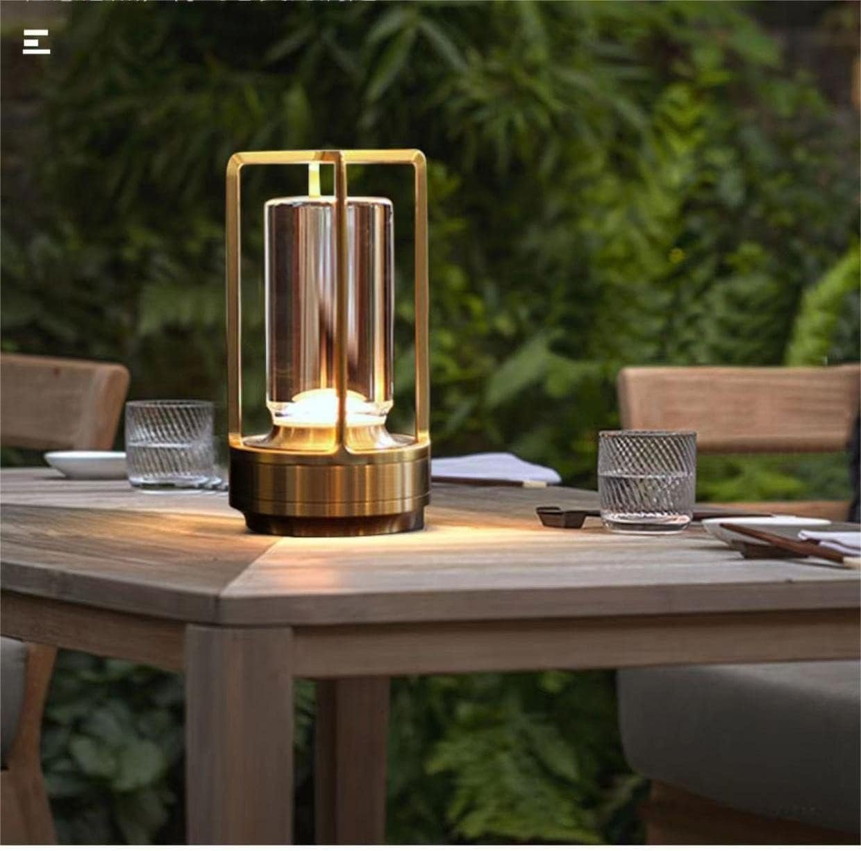 Rechargeable Cordless Small Metal Table Lamp, Stepless Dimming, 3-Color | Gold, 2600mAh Battery, Portable LED Desk Light, Cute, Suitable for Indoor/Outdoor/Restaurant/Bedroom/Bar/Coffee/Camping