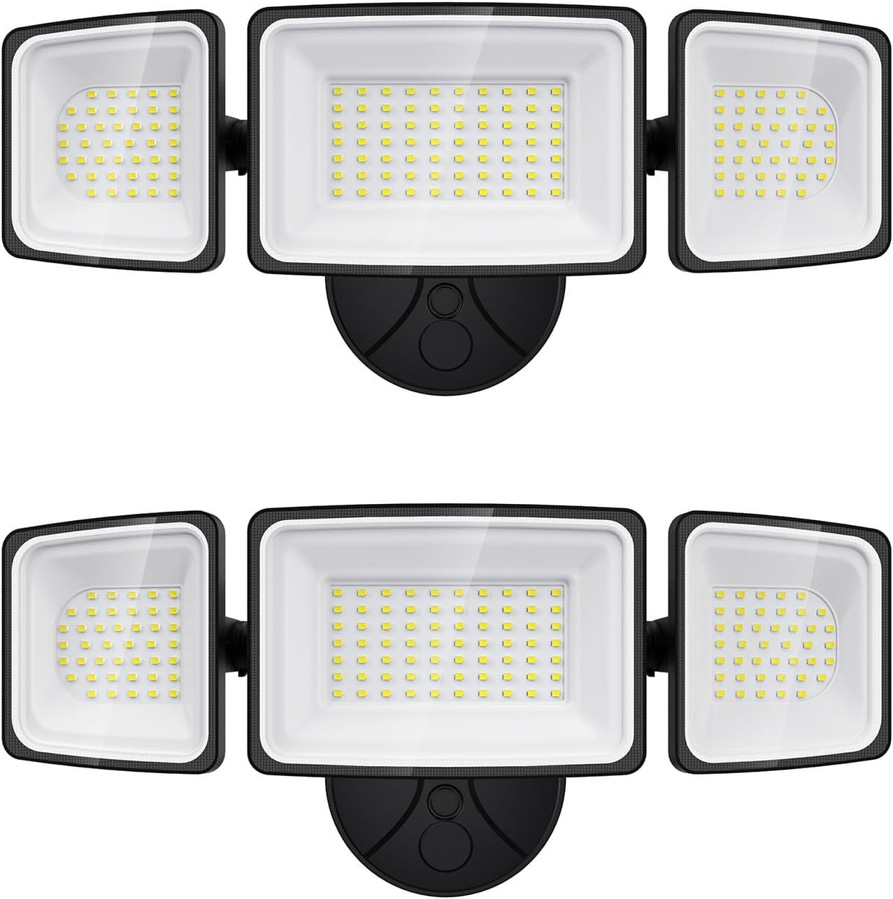 Onforu 130W Flood Lights Outdoor, 2 Packs Outdoor Security Lights 13000LM, 6500K LED Outdoor Flood Lighting Fixture, 3 Adjustable Heads, IP65 Waterproof Exterior Floodlight for Yard,Garage,Eave Mount