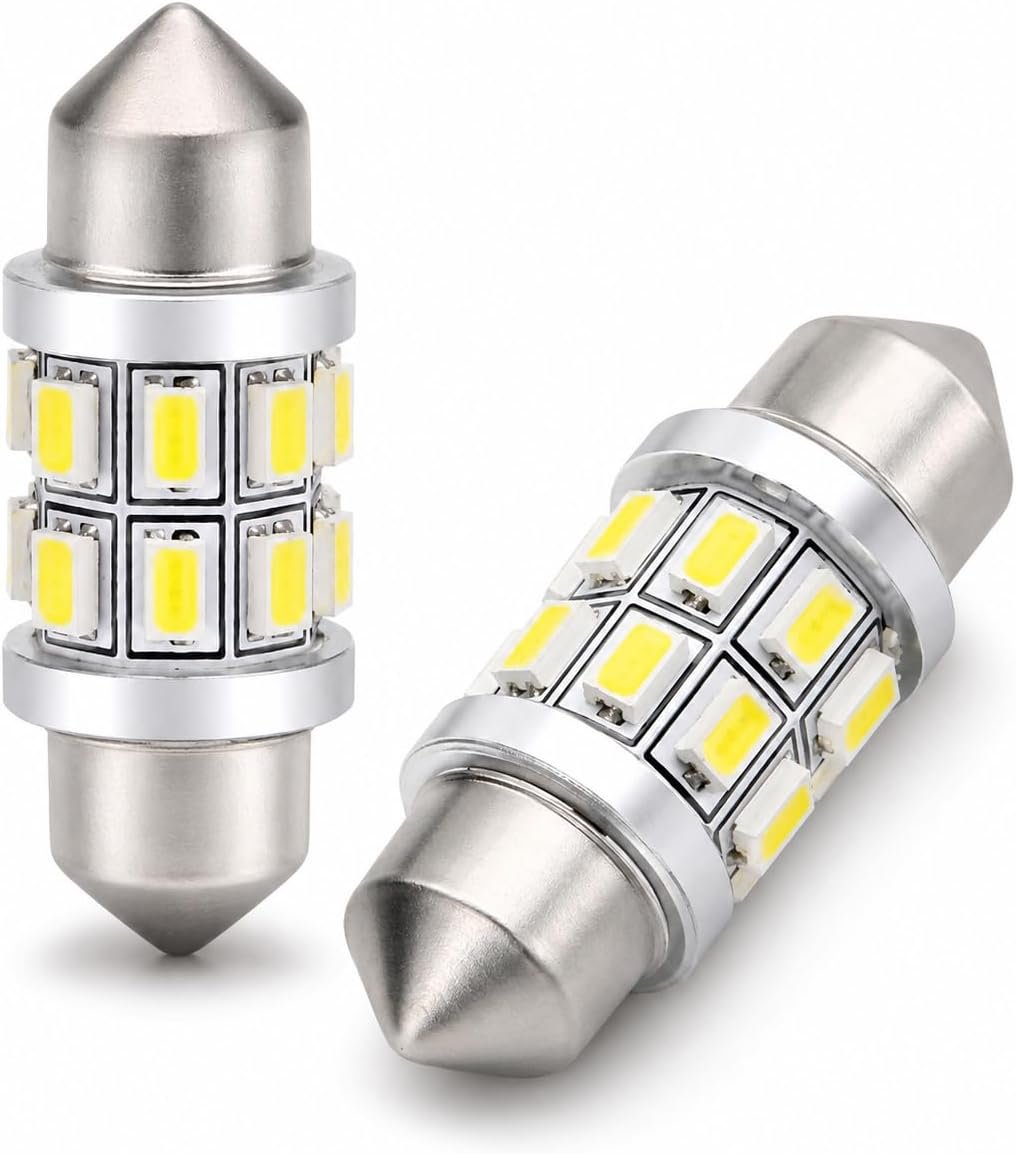 Shangyuan 31mm Marine LED Festoon Bulbs for Navigation, Boat Anchor & Mast Masthead Lights, Super Bright 12V 2PCS