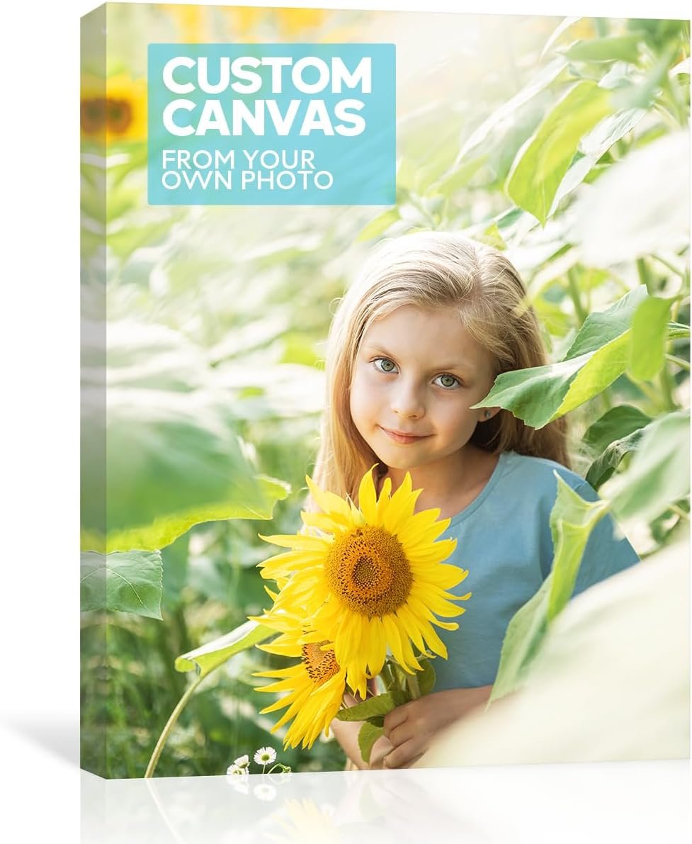 GMissT Canvas Prints With Your Photos – Personalized Pictures On Canvas Custom Poster for Home Decor – Floating Frames & Gift Wrapping Available