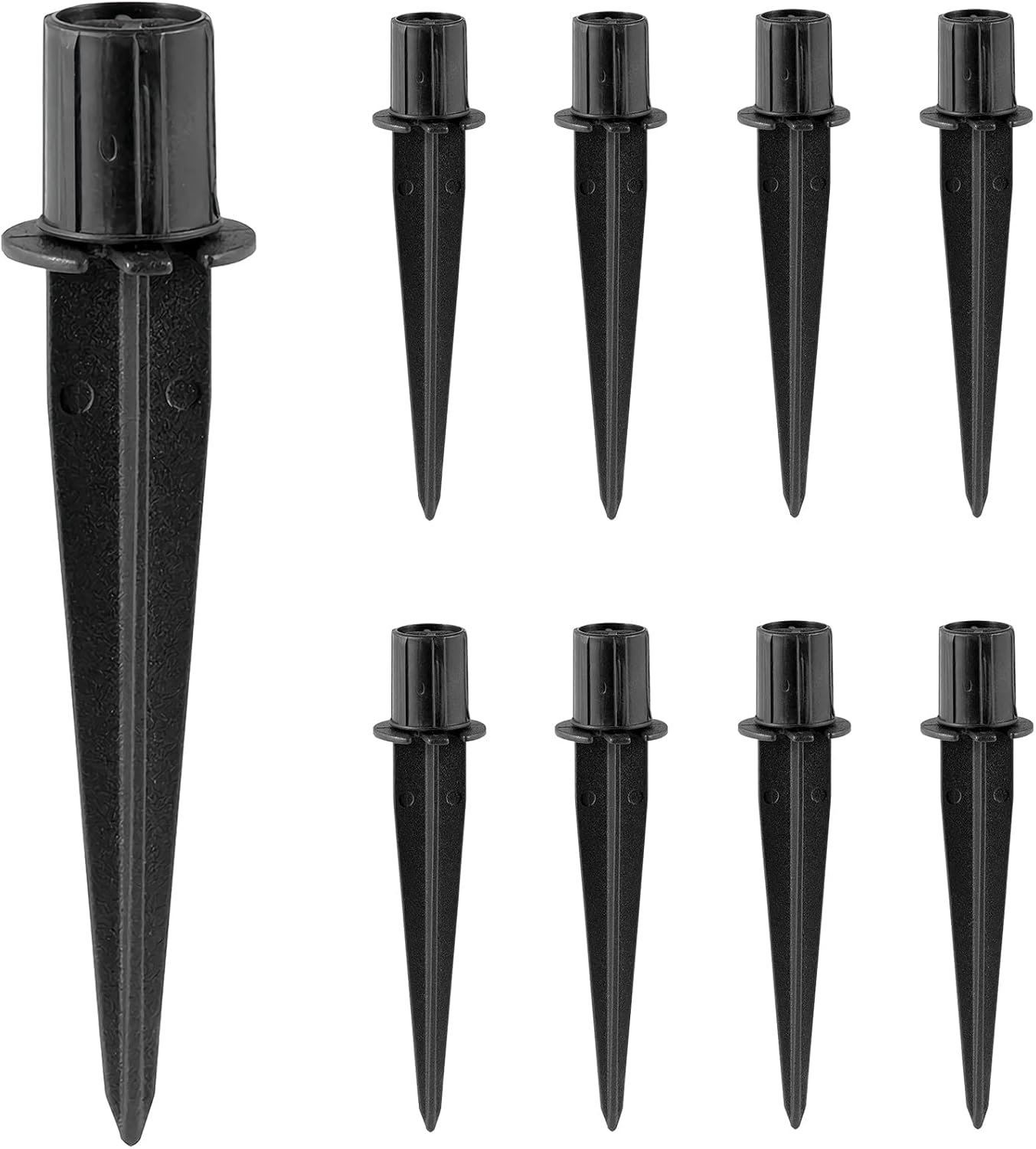 Metal Replacement Stakes for Solar Lights 3/4 inch (0.78″ Actual), 8 Pack | Optimized Ground Anchoring Ensures Stability. Weather-Resistant Finish Prevents Corrosion. Perfect for Pathway & Landscape.