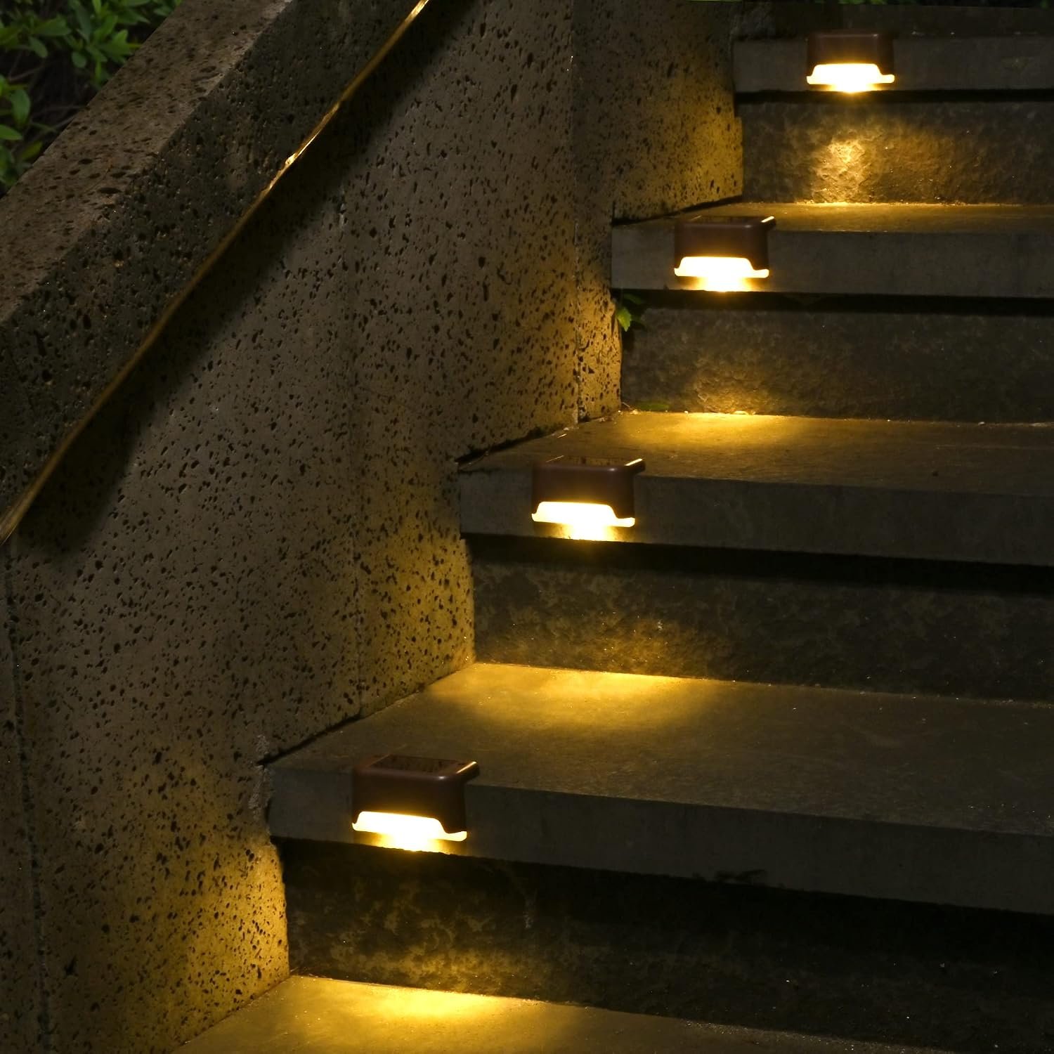 SOLPEX Solar Deck Lights 12 Pack, Waterproof Led Lights, Warm White | Solar LED Lights for Outdoor Deck Step Stairs, Step, Fence, Yard, Patio, and Pathway