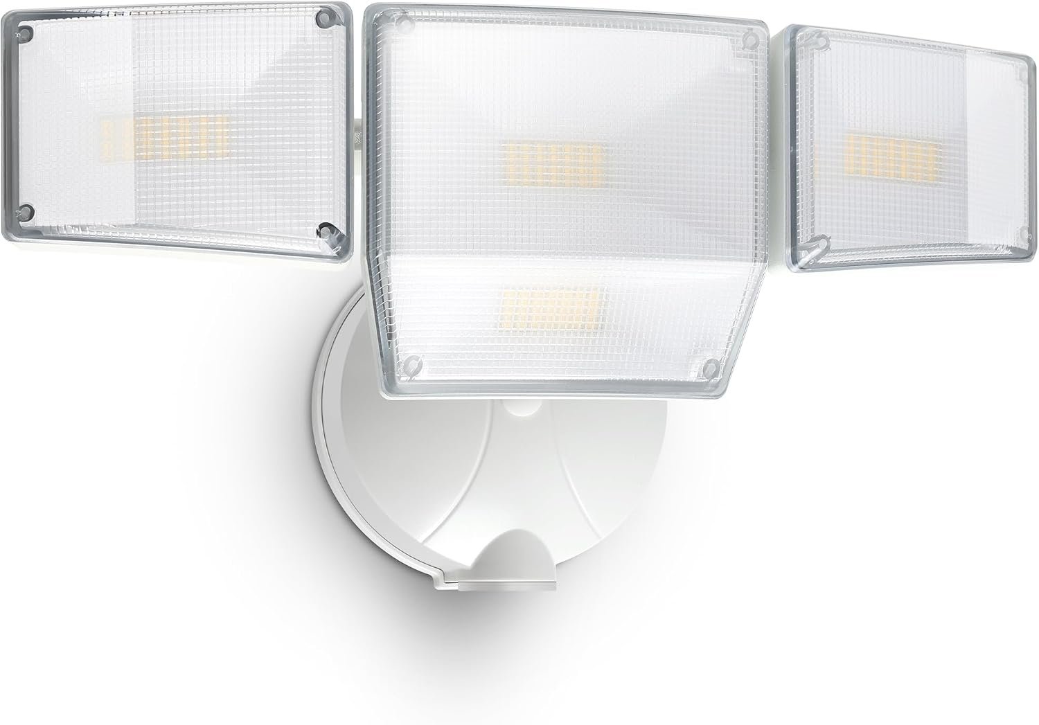 85W 10000LM Switch Controlled Outdoor Flood Lights, 4-Head Super Bright LED Security Light, 5000K Daylight, IP65 Waterproof Hardwired Exterior Light for Outside Garage Yard (White)