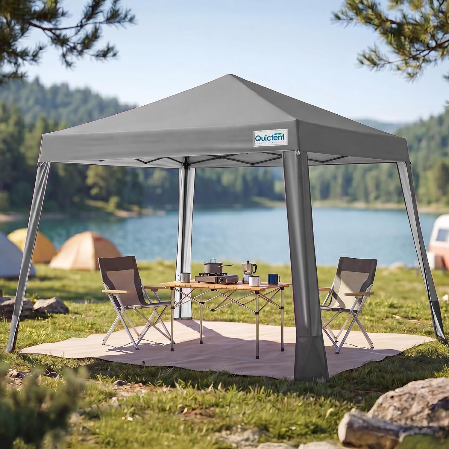 Quictent 10×10 Pop Up Canopy Tent | Lightweight, Portable, and Versatile for Beach and Sporting Events with Sun Protection and Easy Setup