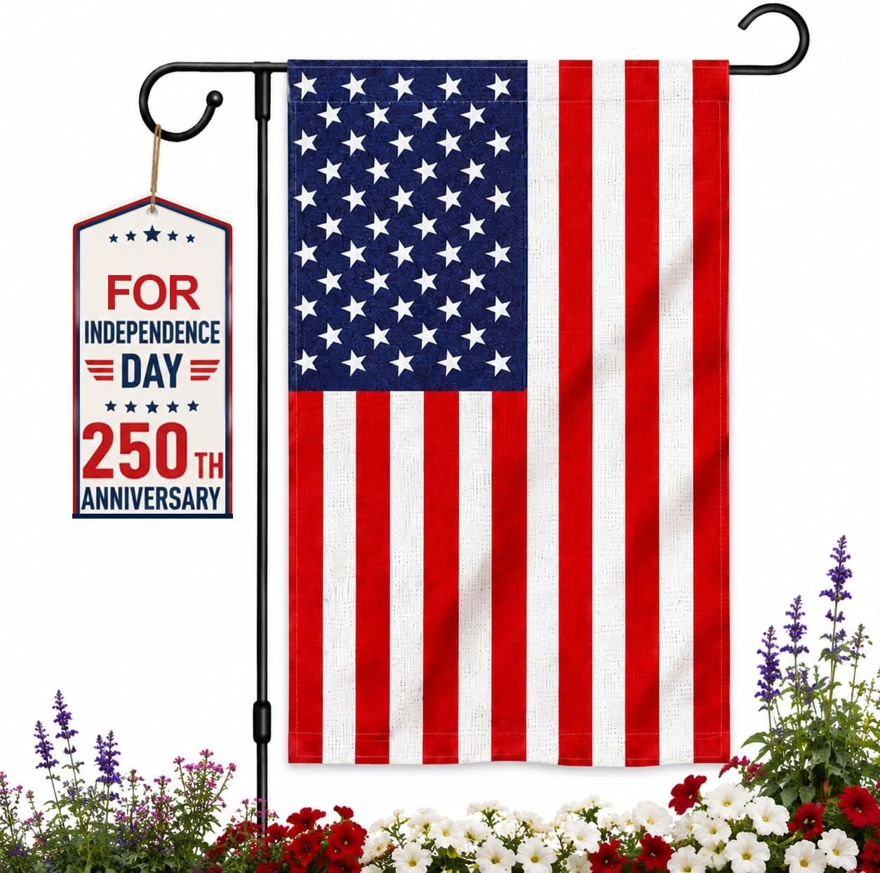 American Flag 1Pack, Garden Flag 12×18 Inch for 4th of July&250 Anniversary | Small USA Flag for Outside Yard Garden Patio Lawn,Patriotic Flag for Veterans Day,Memorial Day,World cup 2026 Us