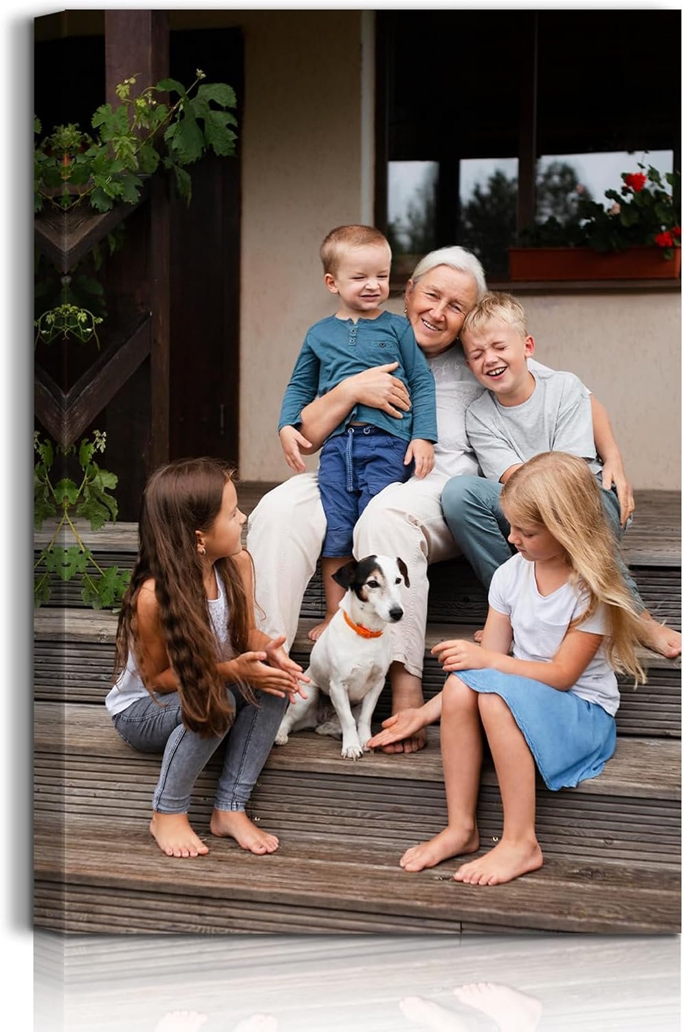 Personalized Photo Canvas Wall Art, Custom Canvas Prints with Your Photos,Ready to Hang, Ideal Housewarming Wedding Birthday Gift for Family Friends (VERTICAL PHOTO, 12″ L x 8″ W)