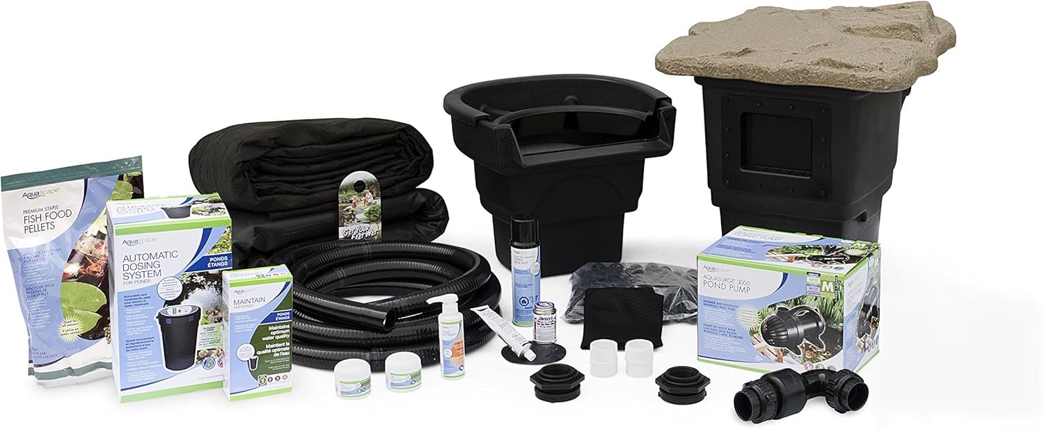 Aquascape Complete Pond Kit 8 feet x 11 feet | AquaSurge 3000 Pump