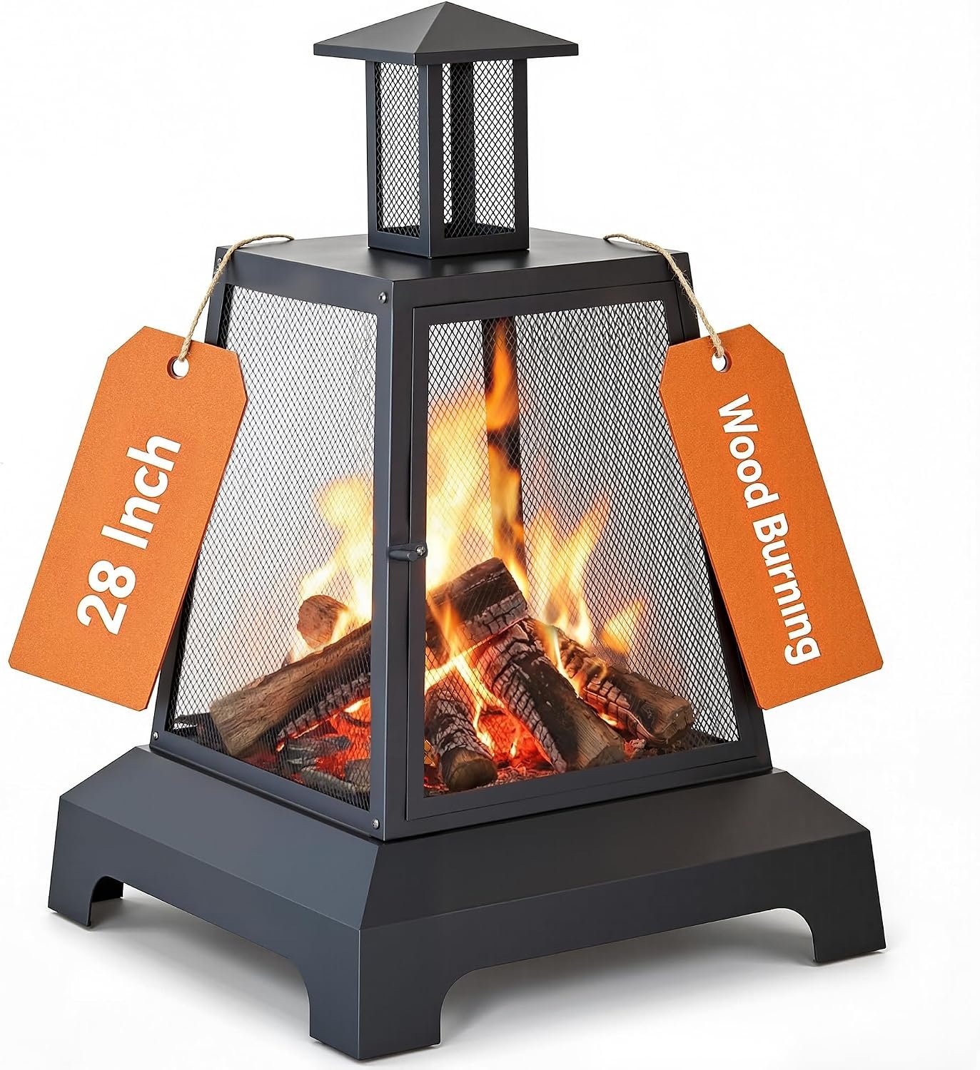 BALI OUTDOORS 28 inch Fire Pit Outdoor | Outdoor Wood Burning Fire Pit Large, Firepits for Outside Patio, Garden, Backyard