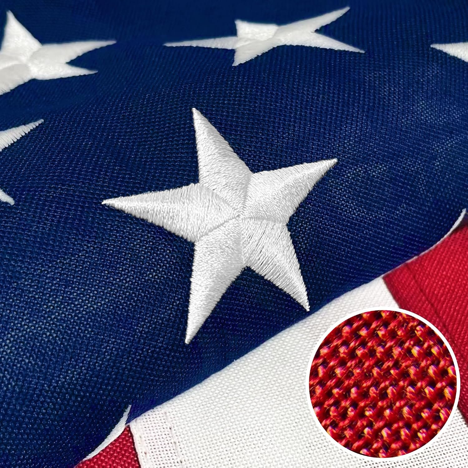Premium American Flag 3×5 Ft TearProof Series for Outside, Heavy Duty Outdoor，Longest Lasting, Super Tough Fade Resistant Spun Polyester, High Wind US Outdoor Flags Embroidered Stars, Sewn Stripes, Brass Grommets