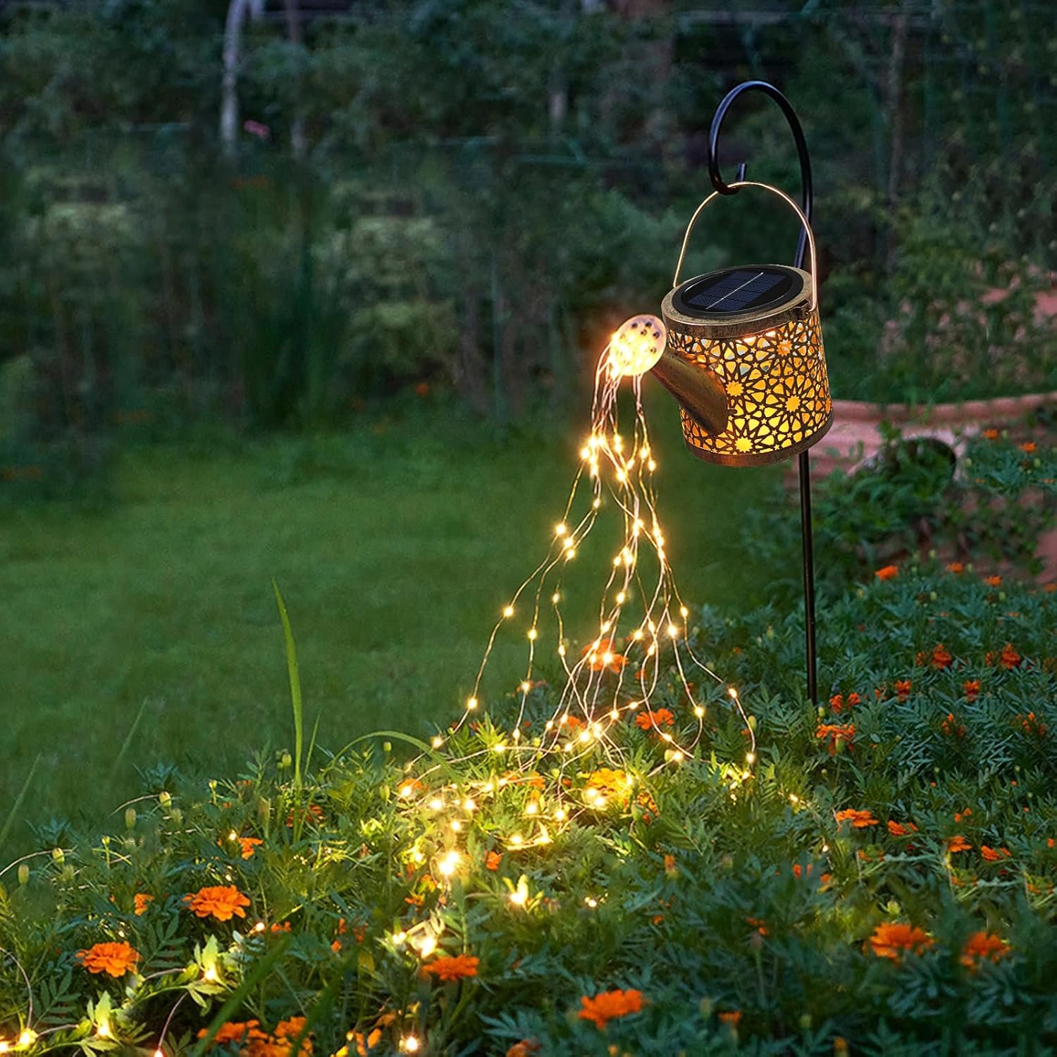 Solar Lights Outdoor Decorative, Solar Watering Can Lights (Warm White)