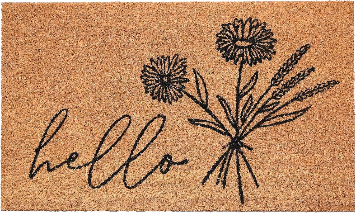 Calloway Mills Wildflower Bouquet Doormat, (17″ x 29″ x 0.60″)